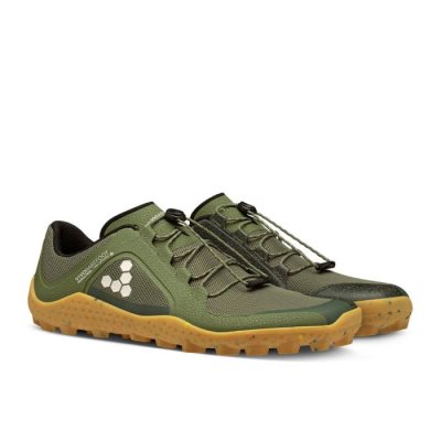 Chaussure Running Road Vivobarefoot Primus Trail II Soft Ground Homme - Vert WBO549326